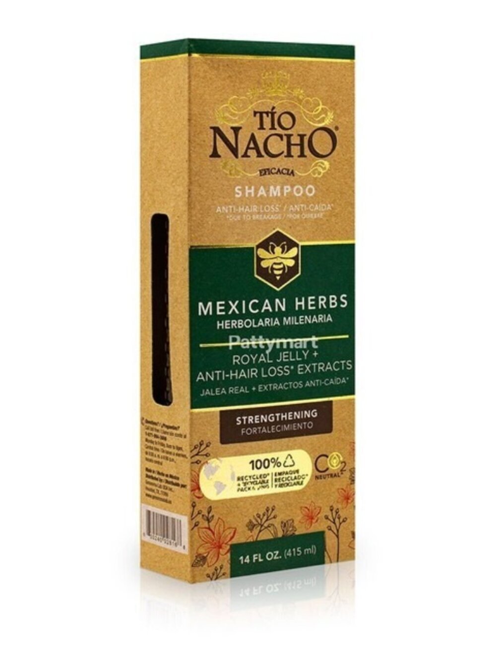 Tio Nacho Mexican Herbs Shampoo 14oz Royal Jelly Strengthening Anti Hair